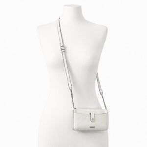 Nine West Women’s White Quilted Crossbody Wallet Clutch Bag